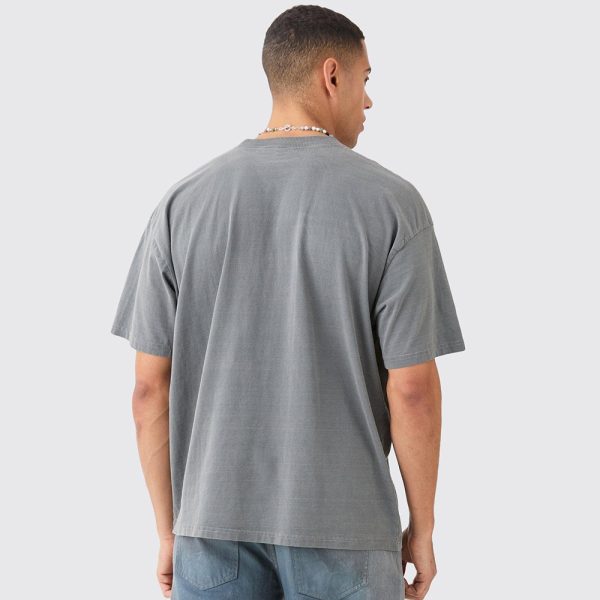 Oversized Overdyed Official Face Graphic T-Shirt - Image 2