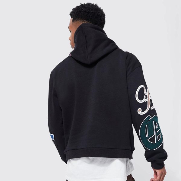 Boxy Large Scale Varsity Hoodie - Image 2
