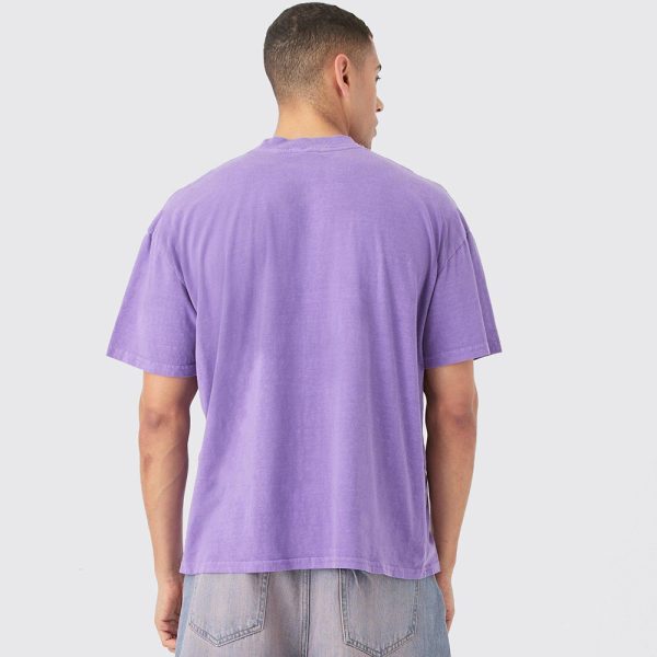 Oversized Washed Spaceship Print T-Shirt - Image 2
