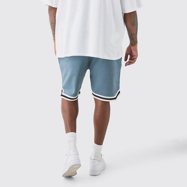 Plus Loose Fit Mid Length Basketball Short in Slate - Image 2