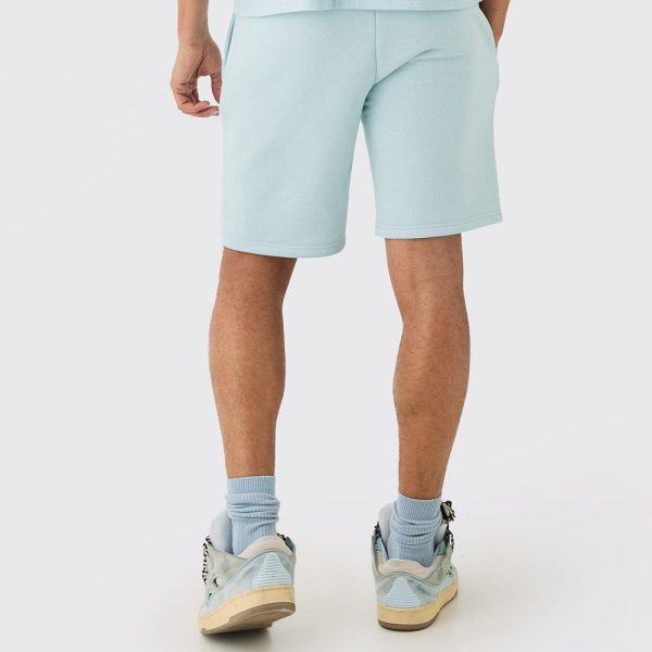 Loose Fit Graffiti Printed Jersey Shorts - Image 2